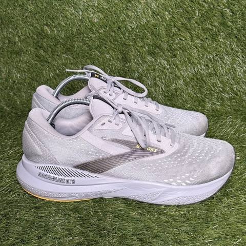 Brooks Adrenaline GTS 24 Mens Size 10.5 4E Extra Wide Gray Gold Running Shoes