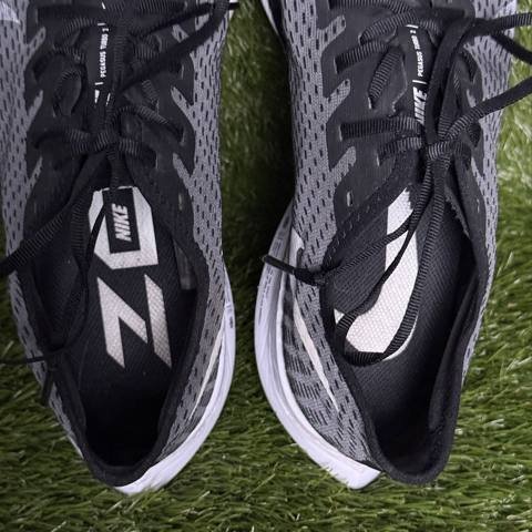 Nike Zoom Pegasus Turbo 2 Mens Size 12 Gray Black ZoomX Running Shoes AT2863-001 photo 6