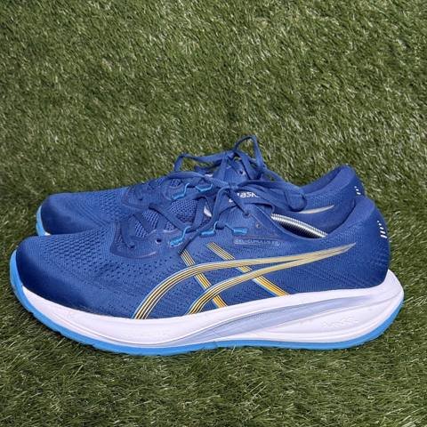 Asics Gel-Cumulus 28 Mens Size 14 Blue Gold Cushioned Running Shoes 1011C143 photo 3