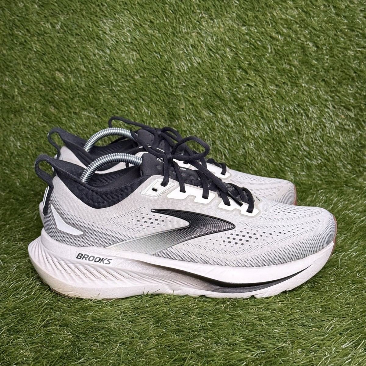 Brooks Glycerin 23 Mens Size 9.5 D White Black Rust Max Cushion Running Shoes