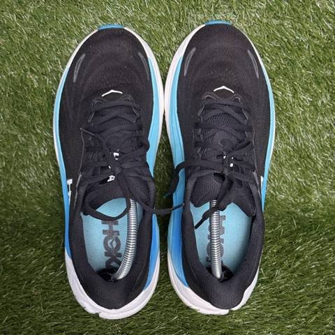 Hoka Arahi 8 Mens Size 9 D Black Blue Stability Running Shoes 1168690 BKSK photo 6