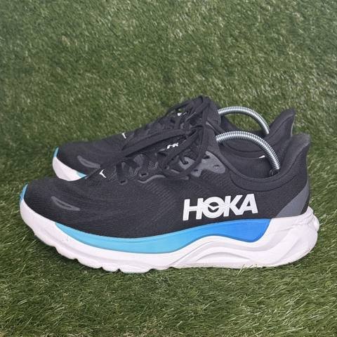 Hoka Arahi 8 Wide Mens Size 10 2E Black Blue Stability Running Shoes 1168710 photo 3