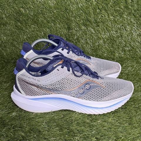 Saucony Kinvara 14 Womens Size 11 Gray Navy Lightweight Running Shoes S10823-15