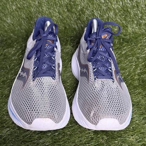 Saucony Kinvara 14 Womens Size 11 Gray Navy Lightweight Running Shoes S10823-15 photo 2
