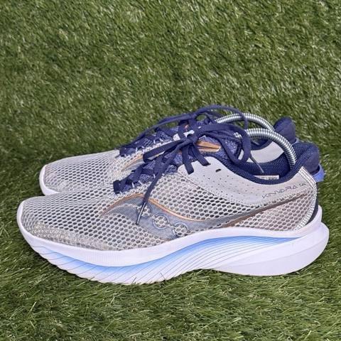 Saucony Kinvara 14 Womens Size 11 Gray Navy Lightweight Running Shoes S10823-15 photo 3