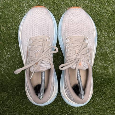 Brooks Glycerin 21 Womens Size 8 B Cream Sky Blue Orange Cushioned Running Shoes photo 7