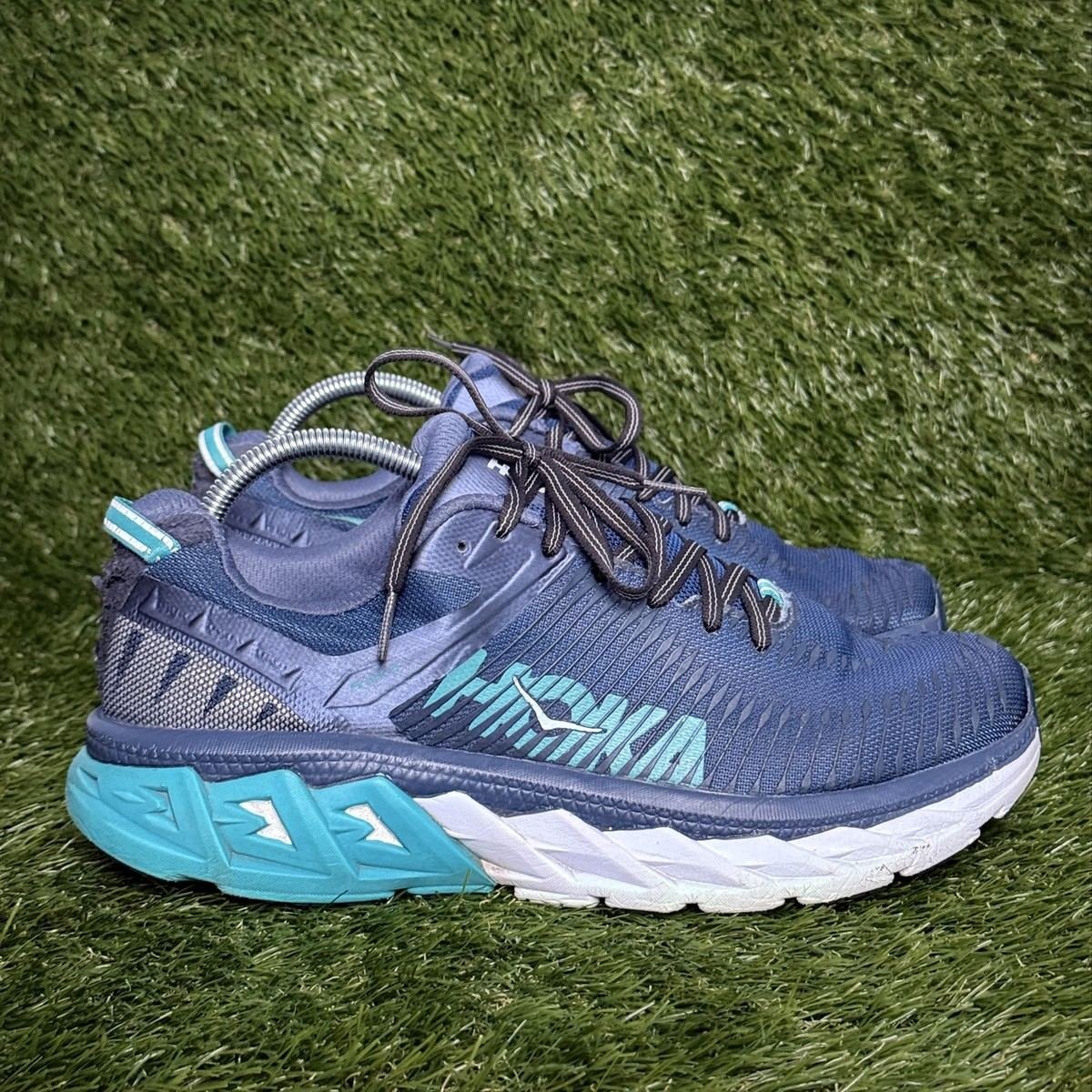 Hoka One One Arahi 2 Womens Size 11 Navy Teal Stability Running Shoes 1019276