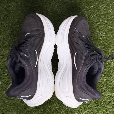 Hoka Bondi 9 Wide Womens Size 6.5 D Black White Max Cushion Running Shoes photo 5