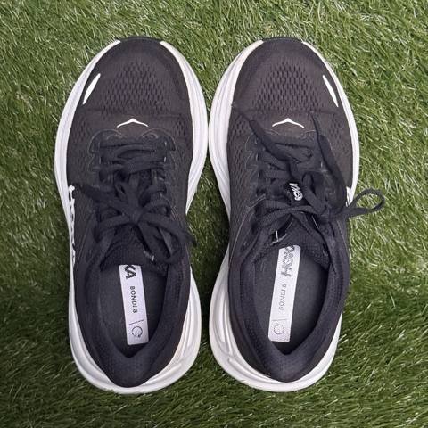 Hoka Bondi 9 Wide Womens Size 6.5 D Black White Max Cushion Running Shoes photo 6