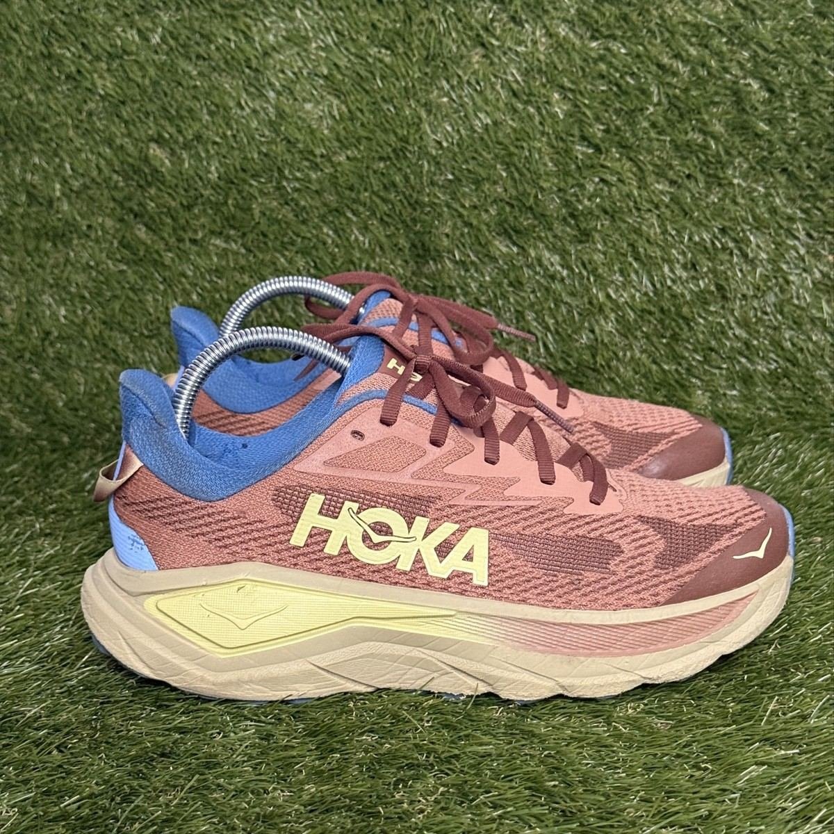Hoka Challenger 8 Mens Size 8 D Mauve Blue Trail Running Shoes 1166716
