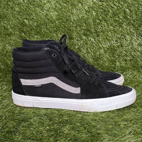 Vans Sk8-Hi Pro BMX Mens Size 11 Black Gray Suede High Top Skate Shoes