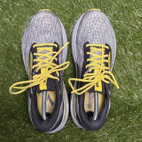 Brooks Adrenaline GTS 24 Mens Size 9 D Gray Black Yellow Support Running Shoes photo 6