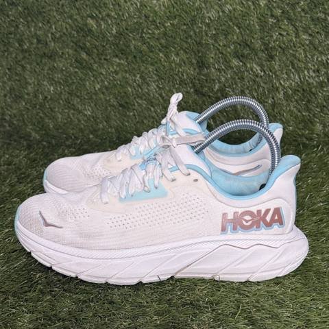 Hoka Arahi 7 Womens Size 7.5 B White Light Blue Stability Running Shoes 1147851 photo 3