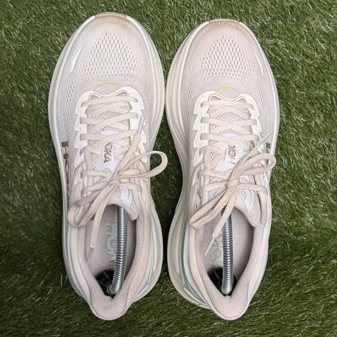 Hoka Bondi 9 Womens Size 10 B Cream Sea Glass Max Cushion Running Shoes 1162012 photo 6