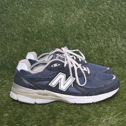 New Balance 990v3 Made in USA Mens Size 11 2E Wide Navy Suede Sneakers M990NV3