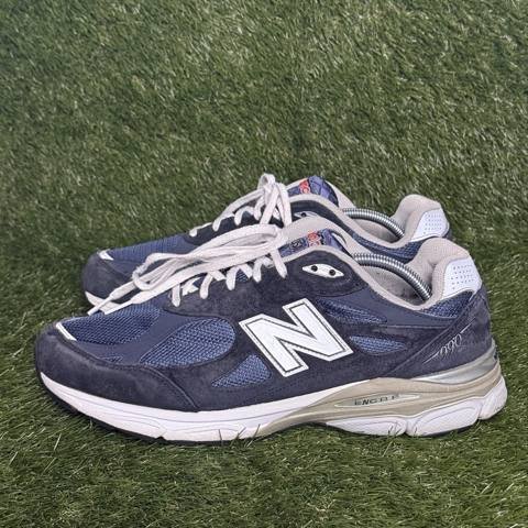 New Balance 990v3 Made in USA Mens Size 11 2E Wide Navy Suede Sneakers M990NV3 photo 3