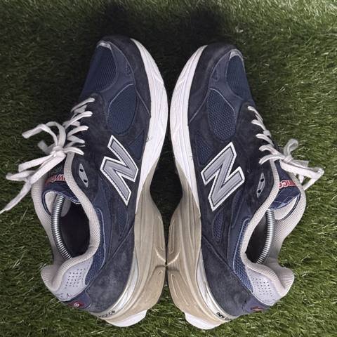 New Balance 990v3 Made in USA Mens Size 11 2E Wide Navy Suede Sneakers M990NV3 photo 5