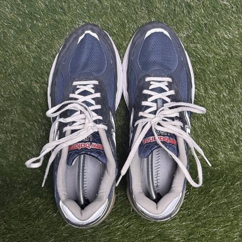 New Balance 990v3 Made in USA Mens Size 11 2E Wide Navy Suede Sneakers M990NV3 photo 6