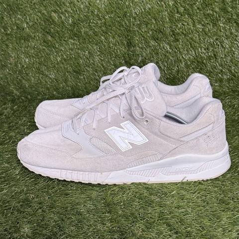 New Balance 530 Mens Size 13 D White Beige Suede Mesh Sneakers M530AW 2016 photo 3