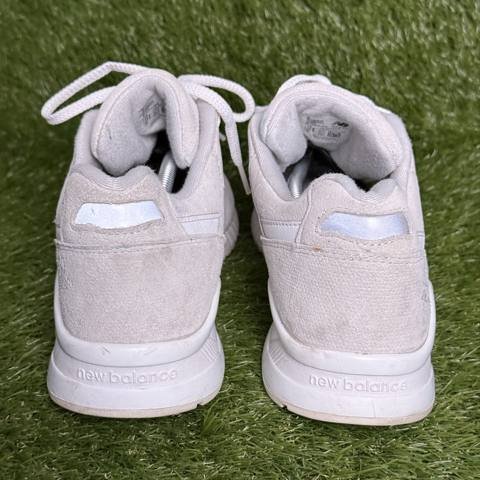 New Balance 530 Mens Size 13 D White Beige Suede Mesh Sneakers M530AW 2016 photo 4