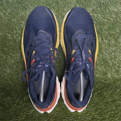 Saucony Endorphin Speed 4 Mens Size 9.5 Navy Orange Nylon Plate Running Shoes photo 6