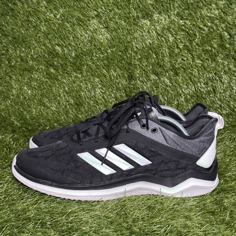 Adidas Speed Trainer 4 Mens Size 12 Black White Baseball Turf Shoes CG5131 photo 3