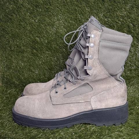 Wellco Air Force TW Mens Size 9.5 W Sage Suede Military Combat Boots photo 3