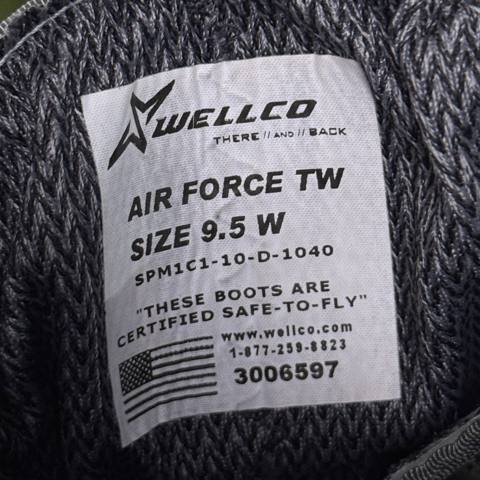 Wellco Air Force TW Mens Size 9.5 W Sage Suede Military Combat Boots photo 8