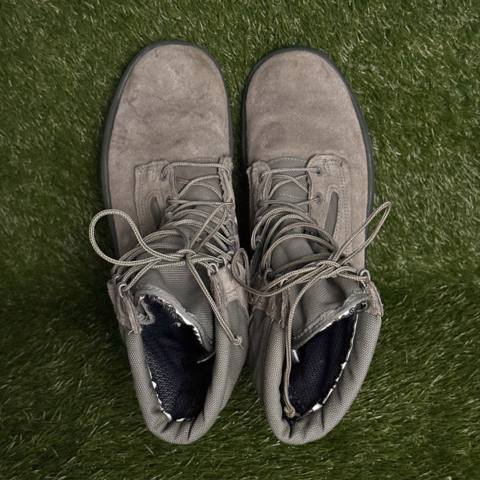Wellco Air Force TW Mens 9.5 W Sage Green Suede Military Combat Boots Flight photo 6