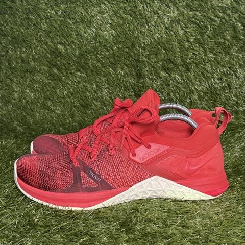 Nike Metcon Flyknit 3 Mens Size 11 University Red Training Shoes AQ8022-600 photo 3