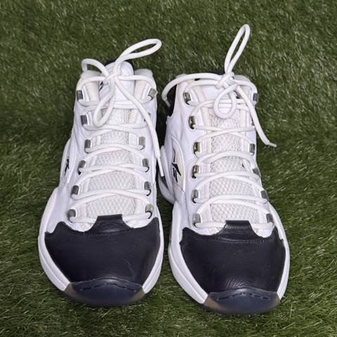 Reebok Question Mid Mens Size 13 White Black Allen Iverson Basketball GX5260 photo 2