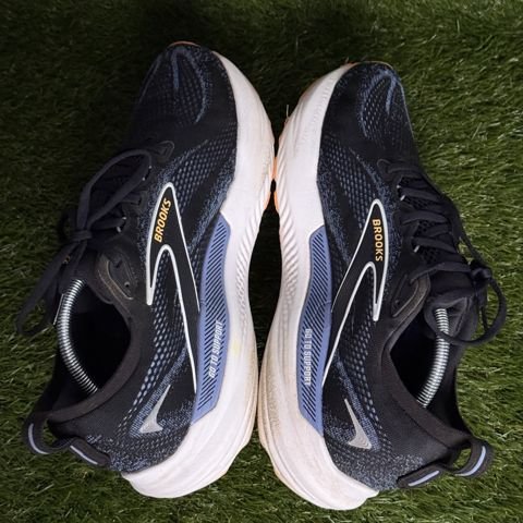 Brooks Glycerin GTS 22 Mens Size 11.5 2E Wide Black Blue Support Running Shoes photo 5