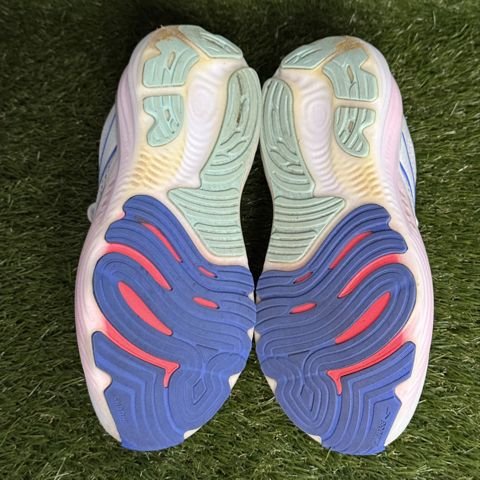 Brooks Glycerin GTS 22 Womens Size 11 B Cream Blue Pink Support Running Shoes photo 7