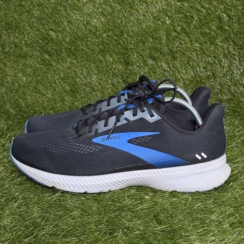 Brooks Launch 8 Mens Size 11.5 2E Wide Black Blue Lightweight Running Shoes photo 3