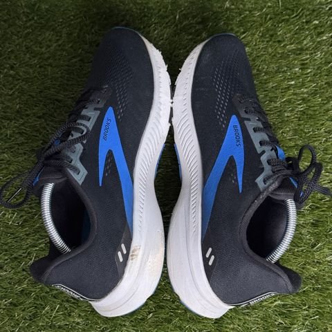 Brooks Launch 8 Mens Size 11.5 2E Wide Black Blue Lightweight Running Shoes photo 5