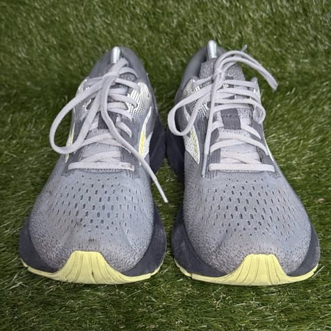 Brooks Ghost 16 Mens Size 10.5 D Gray Yellow Cushioned Running Shoes 1104181D040 photo 2