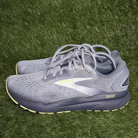 Brooks Ghost 16 Mens Size 10.5 D Gray Yellow Cushioned Running Shoes 1104181D040 photo 3