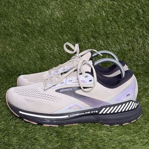 Brooks Adrenaline GTS 23 Womens Size 10 D Wide Cream Lilac Support Running Shoes photo 3