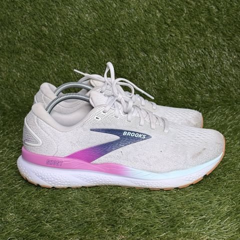Brooks Ghost 16 Womens Size 11 D Wide White Pink Cushioned Running Shoes photo 1