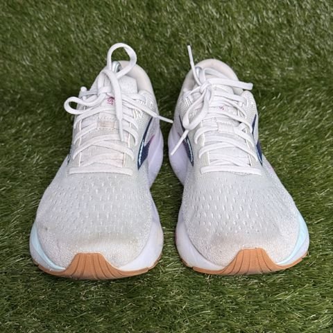 Brooks Ghost 16 Womens Size 11 D Wide White Pink Cushioned Running Shoes photo 2