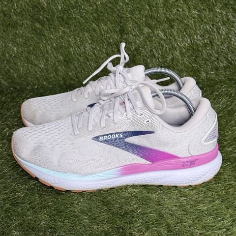 Brooks Ghost 16 Womens Size 11 D Wide White Pink Cushioned Running Shoes photo 3