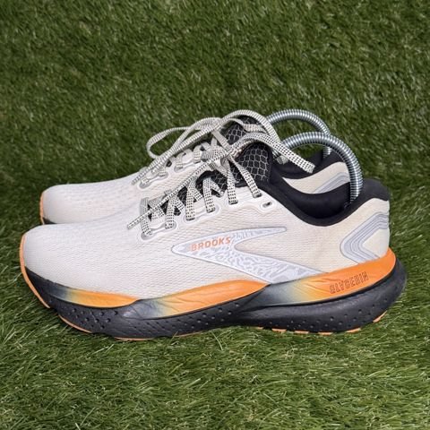 Brooks Glycerin 21 Womens Size 9 B White Orange Black Cushioned Running Shoes photo 3