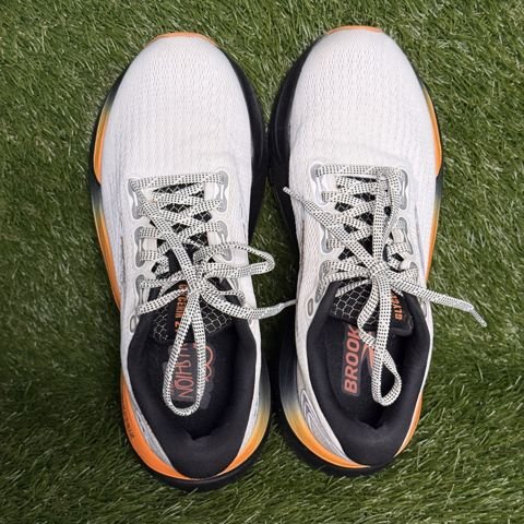 Brooks Glycerin 21 Womens Size 9 B White Orange Black Cushioned Running Shoes photo 6
