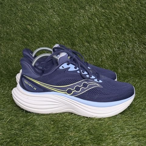 Saucony Triumph 24 Womens Size 10 Wide Navy Max Cushion Running Shoes S10994