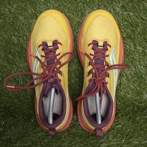 Saucony Peregrine 13 Womens Size 9 Yellow Coral Trail Running Shoes S10838-35 photo 6