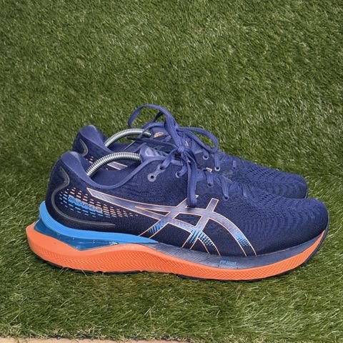Asics Gel-Cumulus 24 Mens Size 12 Navy Orange Cushioned Running Shoes 1011B366 photo 1