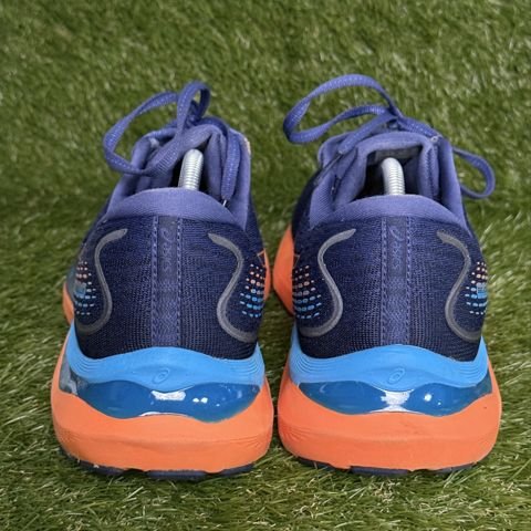 Asics Gel-Cumulus 24 Mens Size 12 Navy Orange Cushioned Running Shoes 1011B366 photo 4