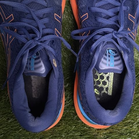 Asics Gel-Cumulus 24 Mens Size 12 Navy Orange Cushioned Running Shoes 1011B366 photo 6