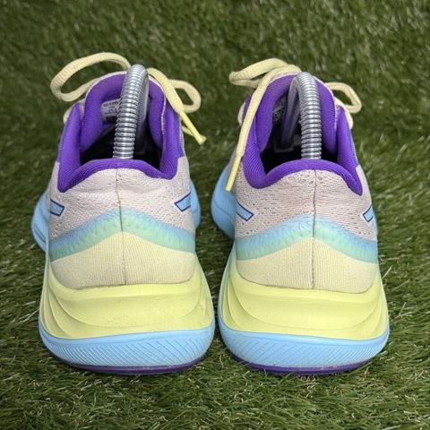 Asics Gel-Excite 8 Womens Size 8.5 White Purple Lime Running Shoes 1012B214 photo 4