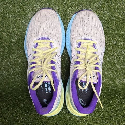 Asics Gel-Excite 8 Womens Size 8.5 White Purple Lime Running Shoes 1012B214 photo 6